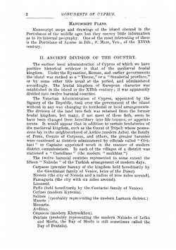 A description of the historic monuments of Cyprus. Studies in the archaeology and architecture of the island | Jeffery George