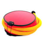 Насос ножной ПВХ Премьер 5л (дерево), красный /желтый шланг