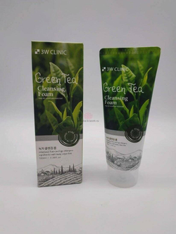 3W Clinic пенка для умывания Green Tea Foam Cleansing, 100 мл
