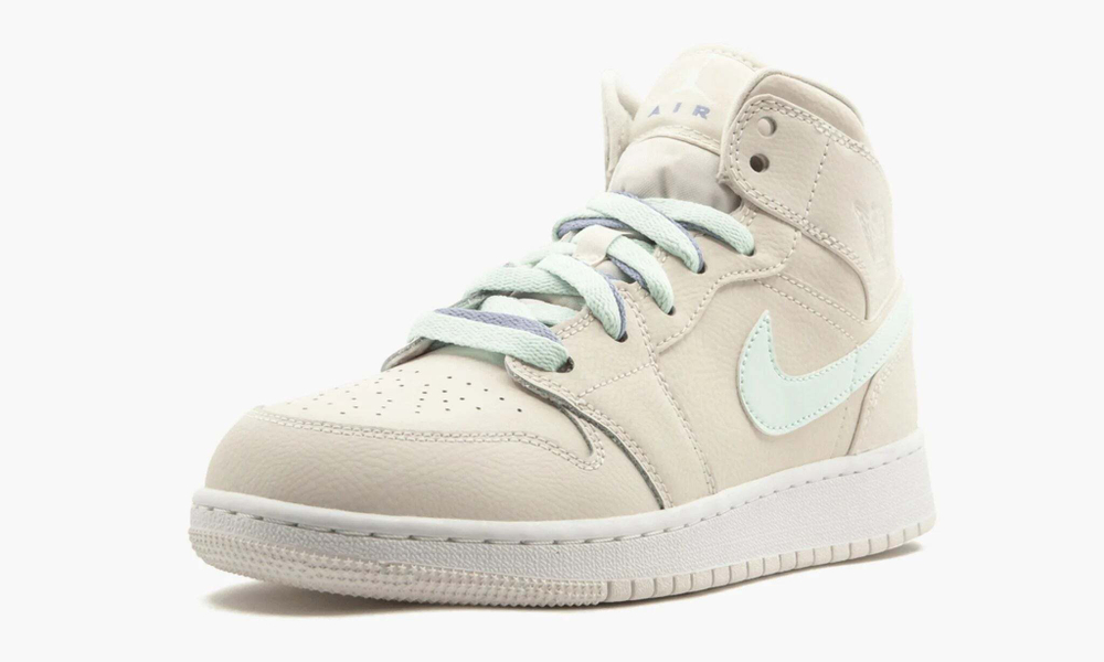 Air Jordan 1 Mid GS "Multi-Color Swoosh Phantom"