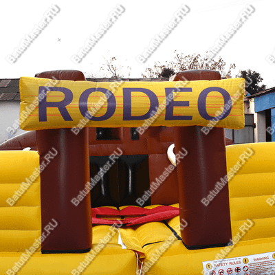 Надувной батут для аттракциона Родео "Дикое Родео", 5*5*3 м