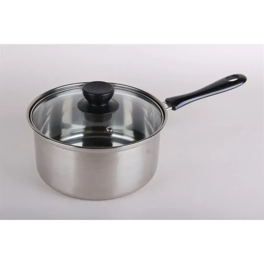 Ковш с крышкой 2л. стальной цвет