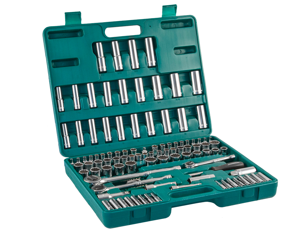 S05H48107S Набор инструмента универсальный 1/4", 3/8" и 1/2"DR, 107 предметов