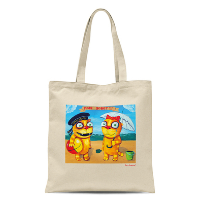 Сумка  "Море зовет. Два котика"