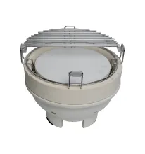 Керамический угольный гриль Diamond Egg Smart Deep Black, 33 см, чёрный