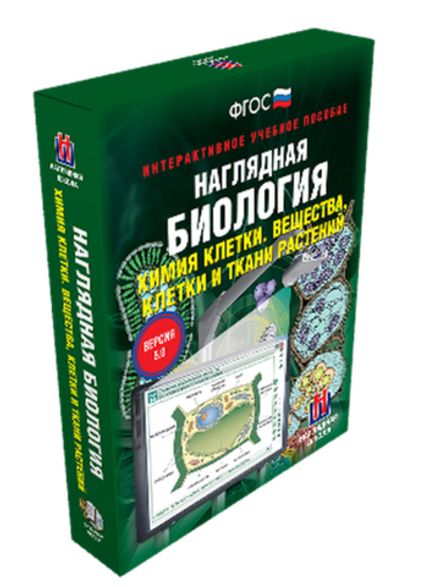 Интерактивное учебное пособие "Наглядная биология. Химия клетки. Вещества, клетки и ткани растений. 9-10 классы"