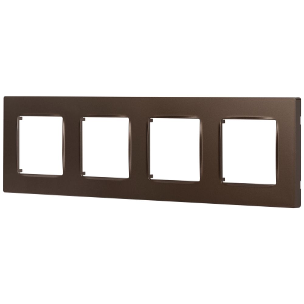 Рамка для розеток и выключателей ЭРА Серия 12 12-5204-13 на 4 поста, Классик, бронза