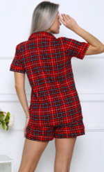 Пижама шорты+рубашка к/р П-2875к