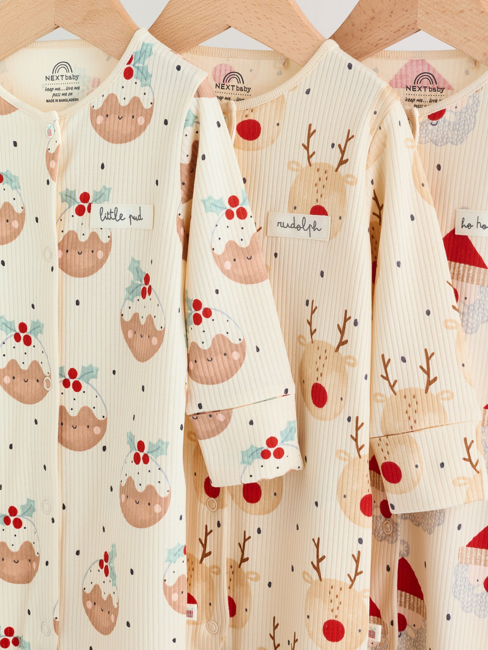 Комбинезон / Cлип для малышей Next AN4-335, 3 шт., Бежевый