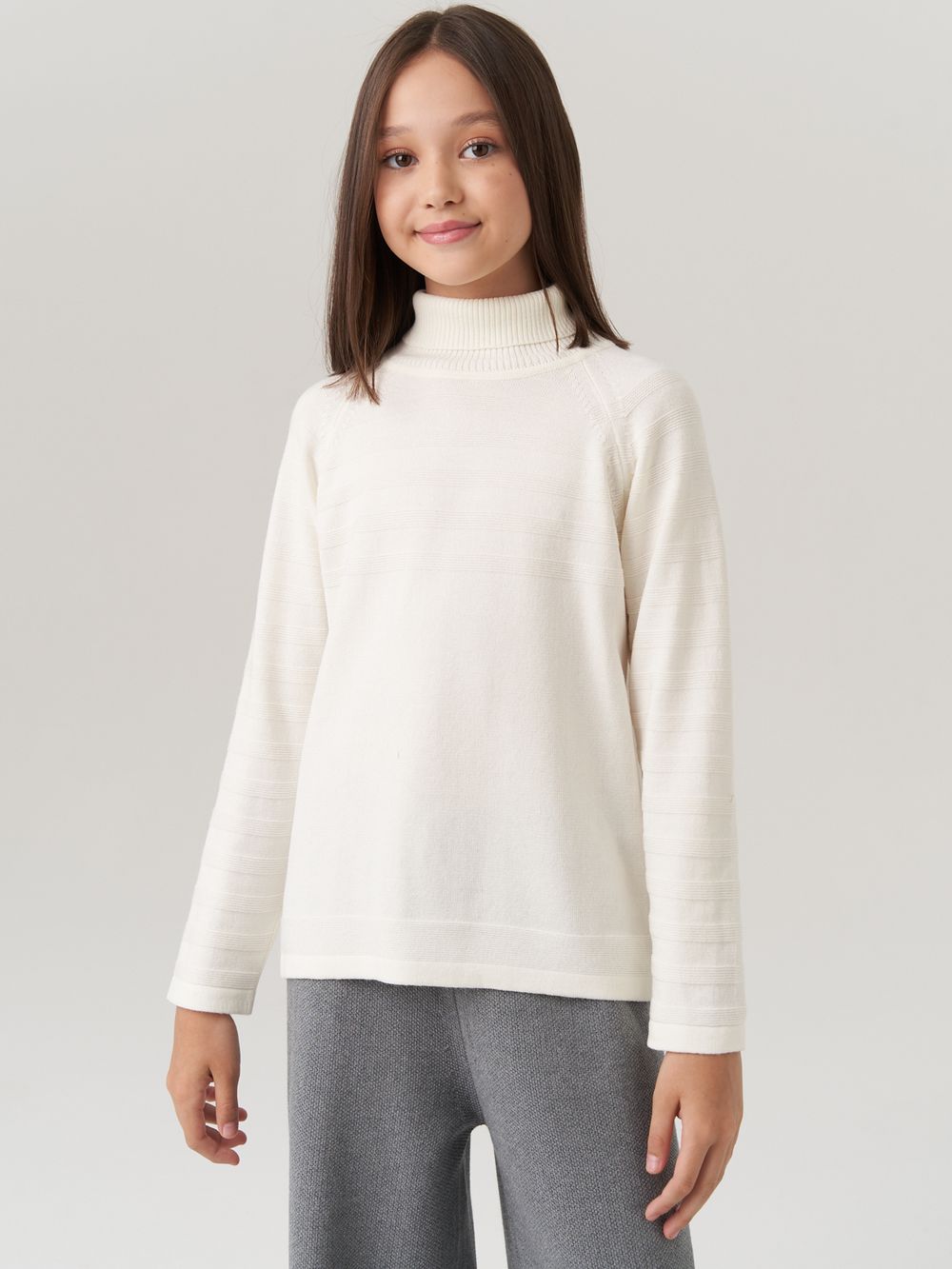 AT743 Джемпер для девочек молоко