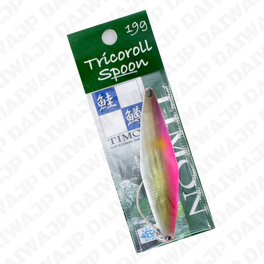 Блесна TIMON TRICOROLL SPOON 19g PINK AYU