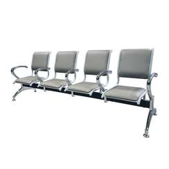 Секция стульев трехместная «Тандем» с подлокотниками