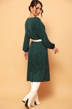 Платье с поясом в мелкий горошек DStrend (Акция)