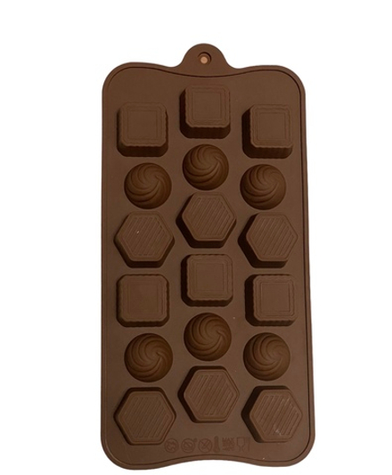 Форма для шоколада Конфеты микс 18в1, силикон 20,5*10,5см (Китай)