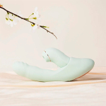 Мятный вибратор-кролик 19см из 2 частей BeYourLover Fatima Green TL278A-G