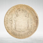 Spain, 1 Peseta 1900 – Alfonso XII (Second Portrait), F