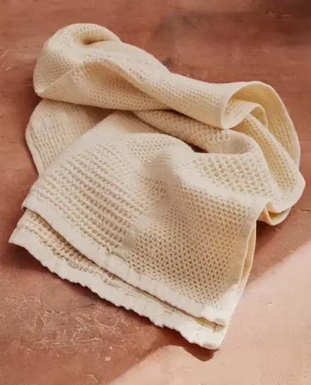 ZARA HOME ХЛОПКОВОЕ ПОЛОТЕНЦЕ, ЭКРЮ