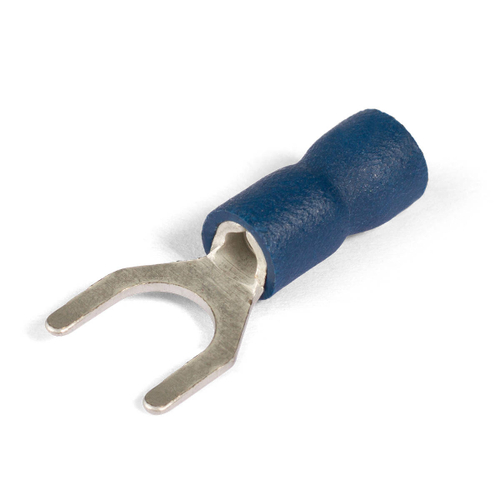 Наконечник кабельный вилочный изолированный НВИ 2.5-6 серия ПРОФИ КВТ (500 шт.)