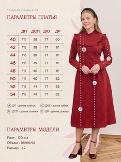 Платье с вшитой манишкой