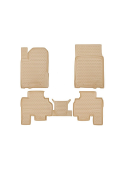 Коврики в салон для SSANG YONG Kyron 2006-, 4 шт. (полиуретан, бежевые) NLC.61.09.212