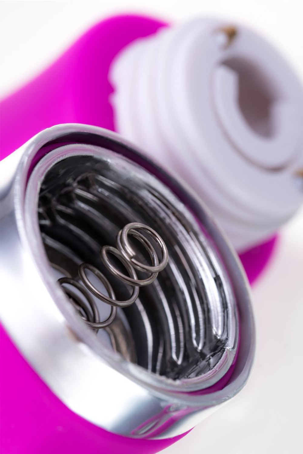 Лиловый вибратор с клиторальным стимулятором JOS JOLY - 19,6 см. (Цвет: лиловый)