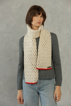 Шарф с обвязкой