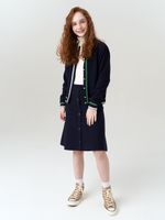 Юбка для девочки в школу AT927 синий