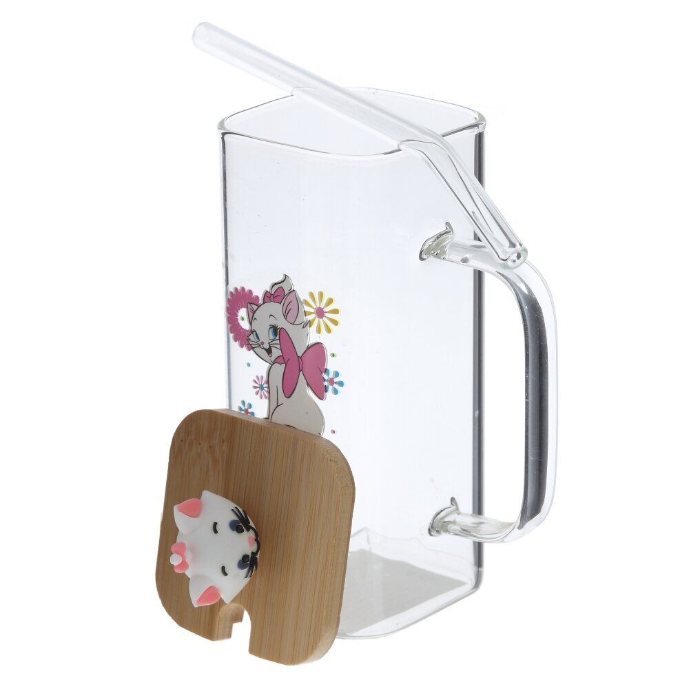 GAEM Кружка с крышкой и трубочкой, 350 мл, L10 W6 H17,5 см, 4в.