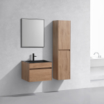 База под раковину Chiara 600 подвесная, 1 выкатной ящик soft-close, N.Oak