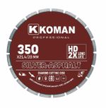 Диск алмазный KOMAN диаметр 350мм(14") Асфальт (Professional)