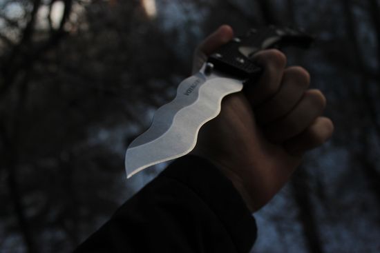 Складной нож Cold Steel 29AXW Kris Voyager c клинком из стали AUS-10A, рукоять Grivory (Griv-Ex)