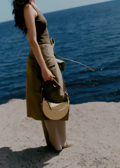 Polene Numero Dix из гладкой кожи