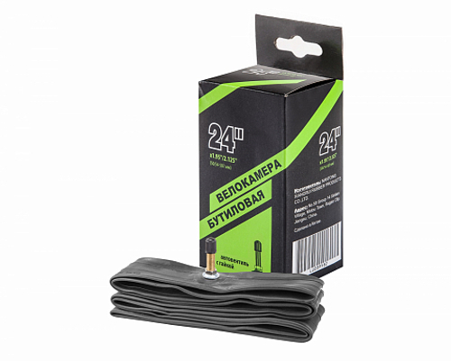 Велокамера 24"x1.95"/2.125" автовентиль, с креплением к ободу NTG, в инд. упаковке