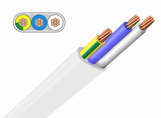Провод ШВВП 3х0,75 ГОСТ белый