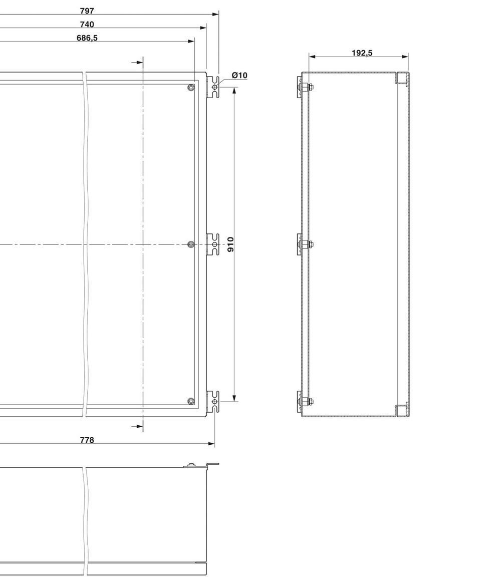 0899123 - C S6 A 740X980X210 - Пустой корпус