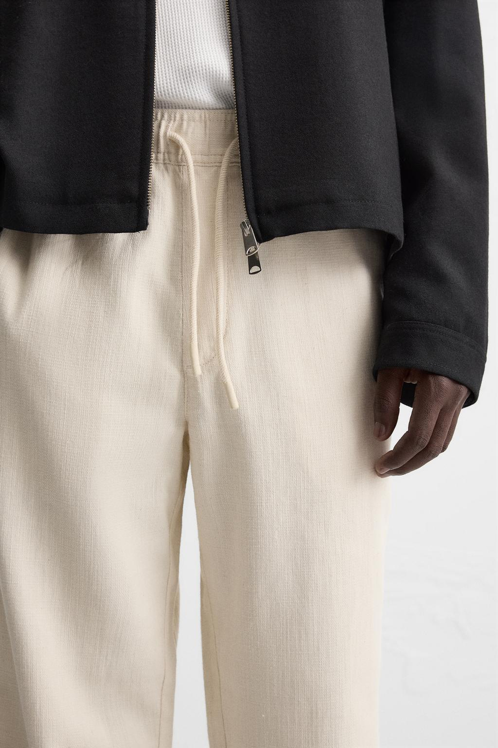 Брюки relaxed fit из рельефной ткани