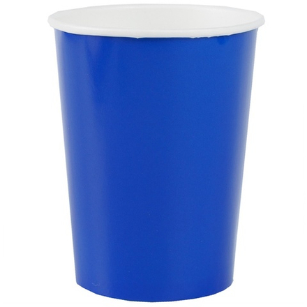 Стаканы бумажные в синем цвете, 250 мл, 6 шт