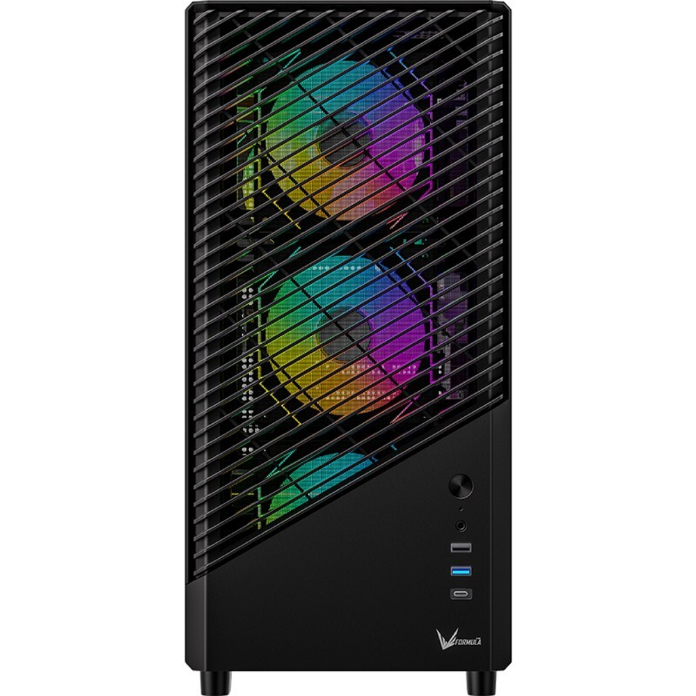 Корпус Formula V Line Mana Geometry Black, ATX, без БП