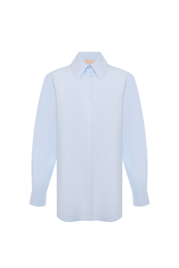 Рубашка классическая из хлопка AMAN Голубой