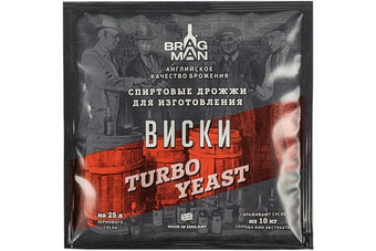 Спиртовые дрожжи Bragman "Whisky Turbo", 72 г