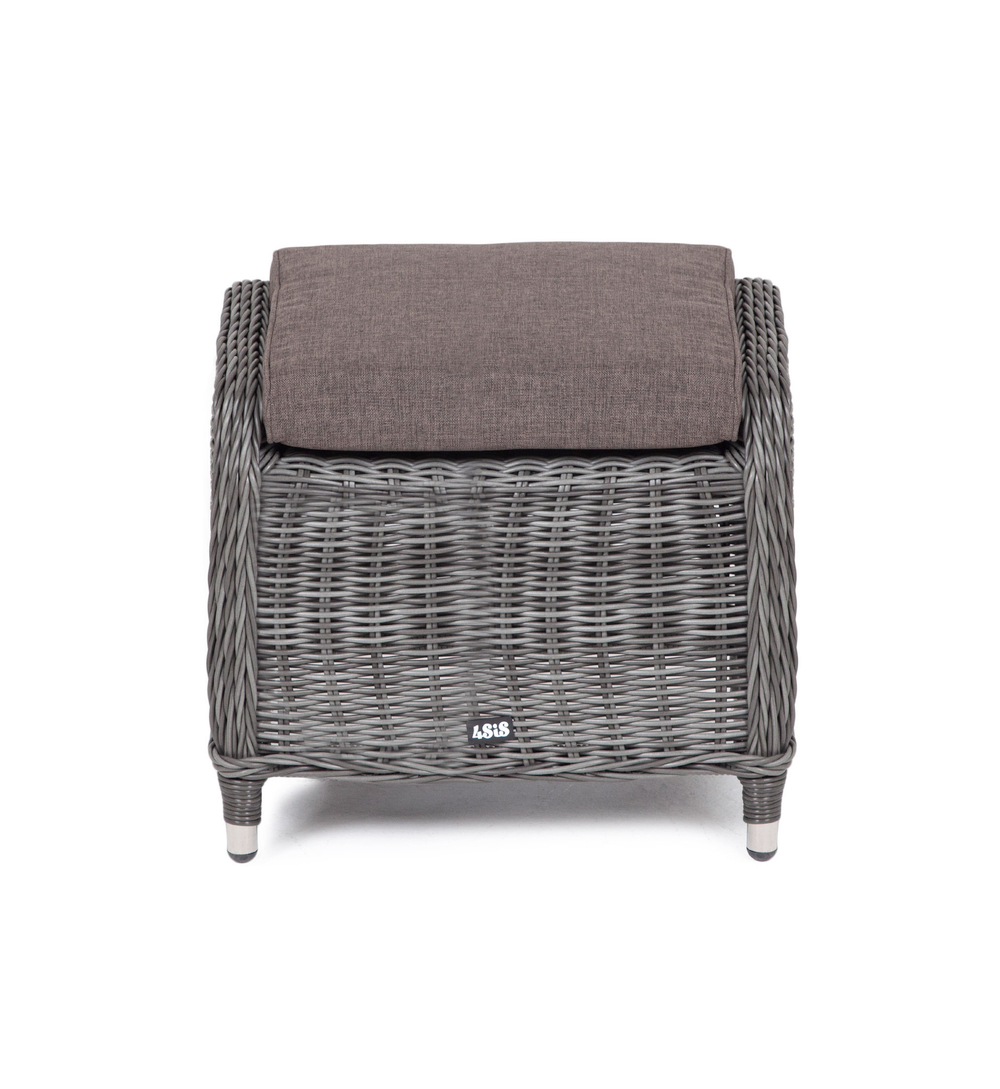 "Толедо" пуф плетеный, цвет графит