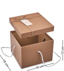 WF-196-B Набор коробок из 3 шт, коричневый