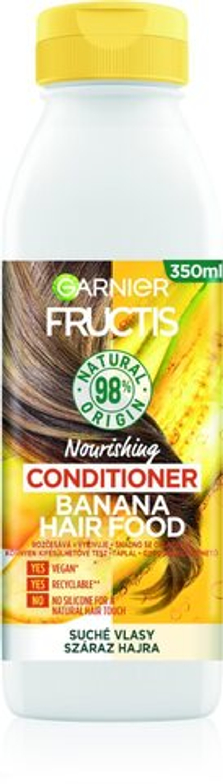 Garnier Fructis Banana Hair Food - питательный кондиционер для сухих волос /   350  ml  / GTIN 3600542290371