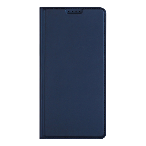 Чехол книжка из кожи синего цвета для Honor 300 Pro и 300 Ultra, серия Skin Pro Series от Dux Ducis