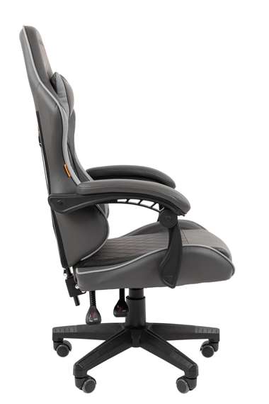 Офисное кресло Chairman CH28 экокожа, черно-серый