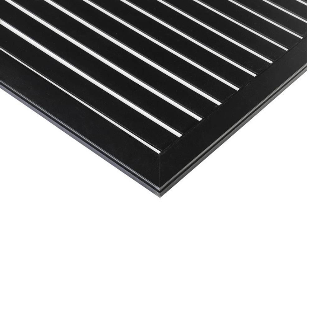 Экран для радиатора реечный Стильный дом De Luxe v531962 черный 900х600 мм