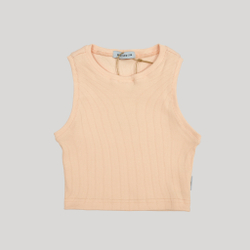Ribbed Crop Top Vanilla Cream