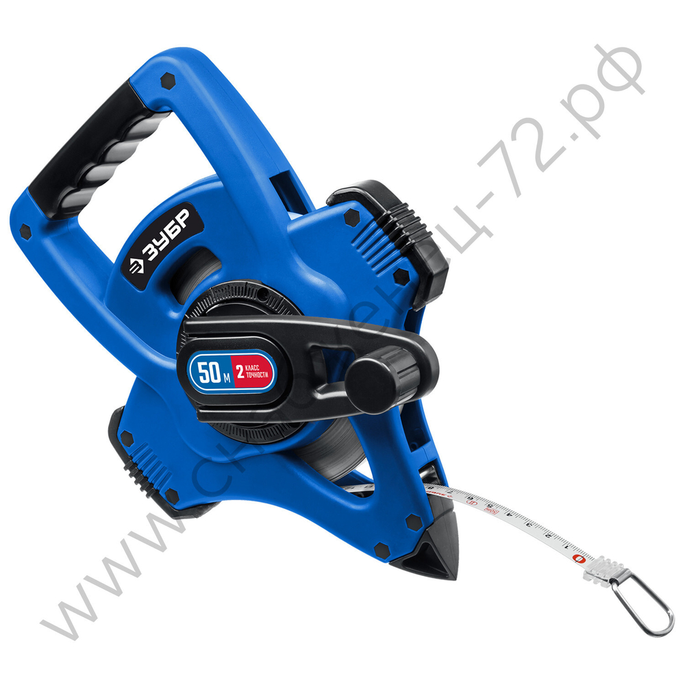 ЗУБР 50 м, геодезическая стальная мерная лента, Профессионал (34170-50)