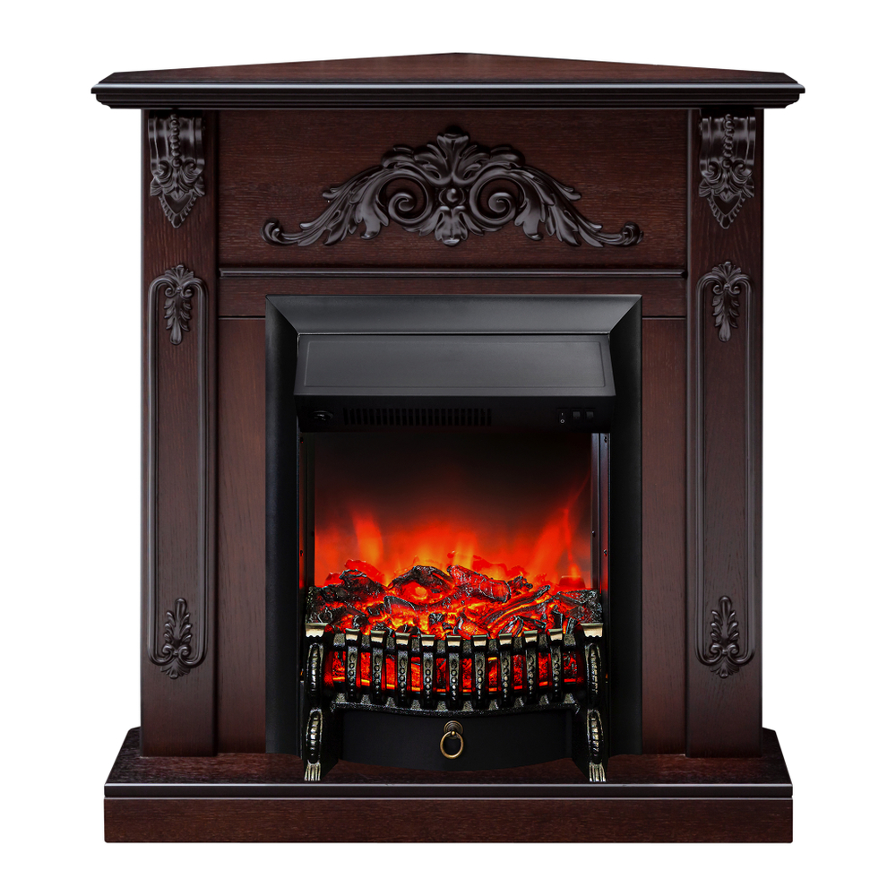 Каминокомплект Real Flame Anita Corner AO с очагом Fobos Lux Black (угловой) (без пульта)