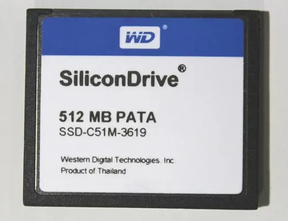 Жесткий диск Western Digital SiliconDrive 512Mb PATA SSD-C51M-4103